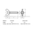 Zinc-Plate steel Wing Bolt